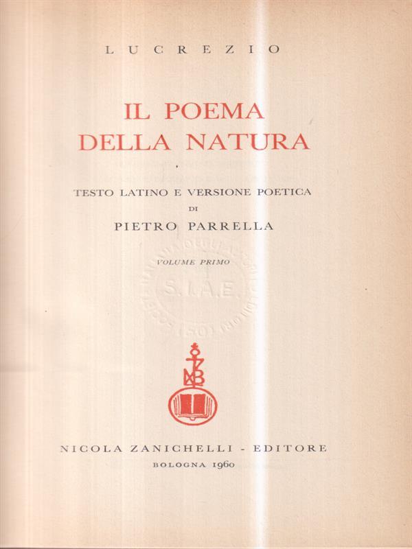 IL poema della natura 2 voll
