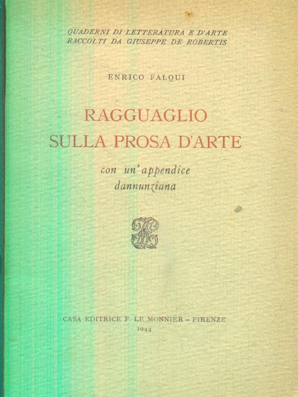 Ragguaglio sulla prosa d'arte