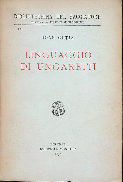 Linguaggio di Ungaretti