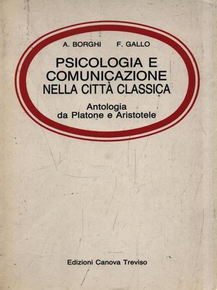Psicologia e comunicazione nella città classica - A. Borghi - copertina