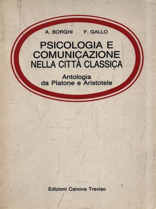 Psicologia e comunicazione nella città classica - A. Borghi - copertina