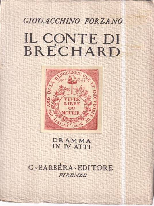 Il conte di Brechard - Giovacchino Forzano - copertina