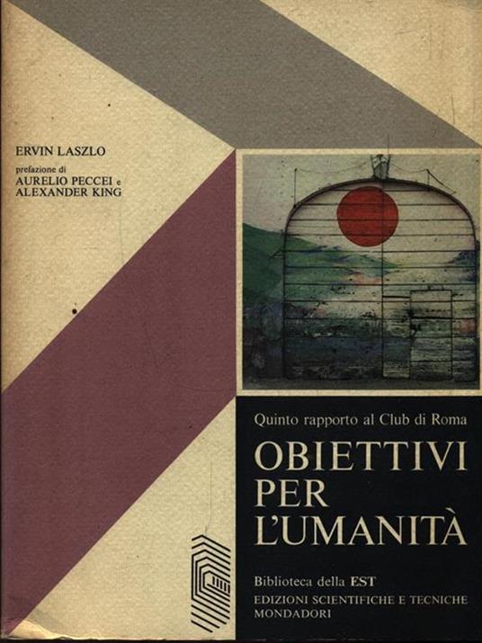Obiettivi per l'umanità - Ervin Laszlo - copertina