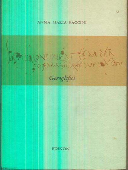 Geroglifici - Alessandro Faccini - copertina