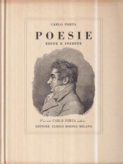 Poesie edite e inedite - Carlo Porta - copertina