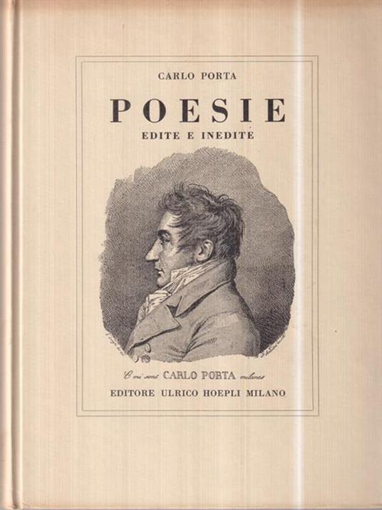Poesie edite e inedite - Carlo Porta - copertina