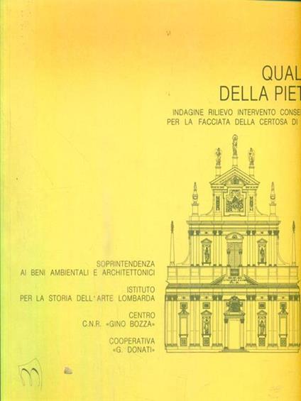 La qualità della Pietra - copertina
