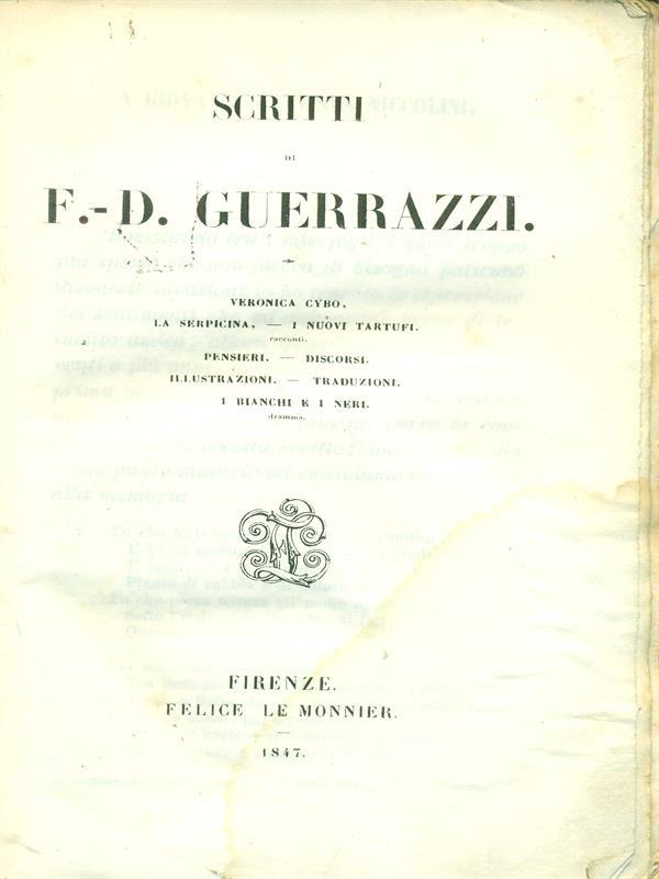 Scritti di F.D. Guerrazzi