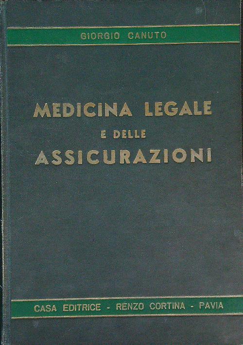 Medicina legale e delle assicurazioni