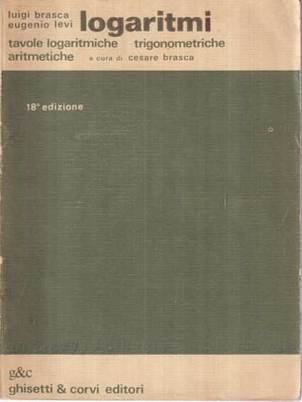 Logaritmi - Luigi Brasca - copertina