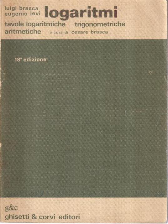 Logaritmi - Luigi Brasca - copertina