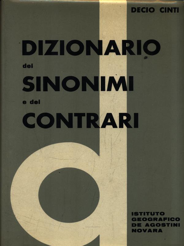 Dizionario dei sinonimi e dei contrari