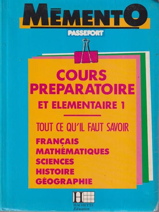 Cours preparatoire et elementaire 1 -   - copertina