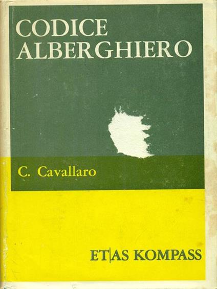 Codice alberghiero - Carmelo Cavallaro - copertina