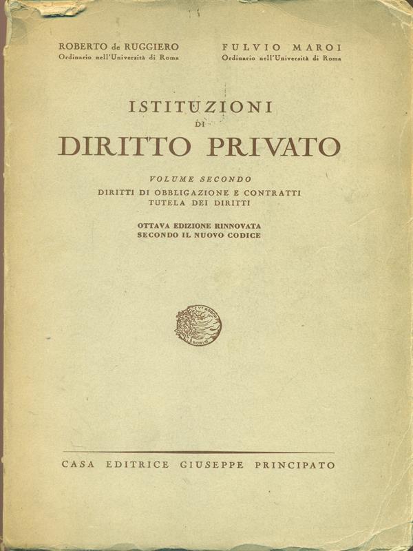 Istituzioni di diritto privato Vol. 2