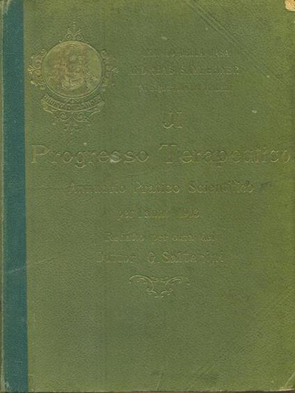 Il  progresso terapeutico - Andreas Saxlehner - copertina