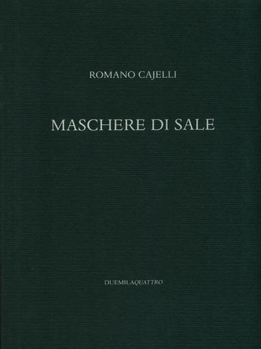 Maschere di sale - Romano Cajelli - copertina