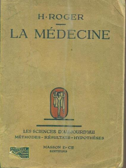 La medecine - G.H. Roger - copertina