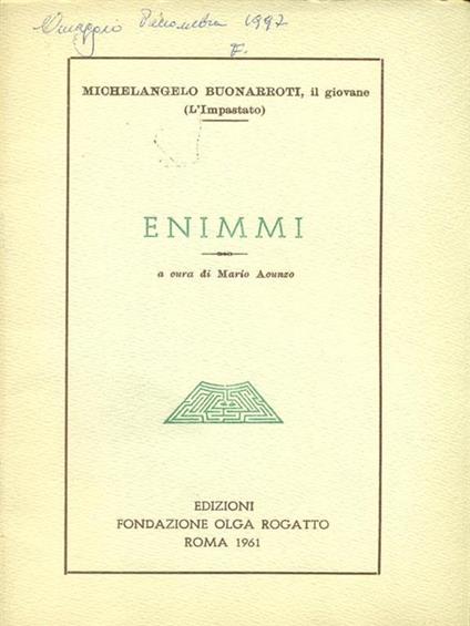 Enimmi - Mario Aounzo - copertina