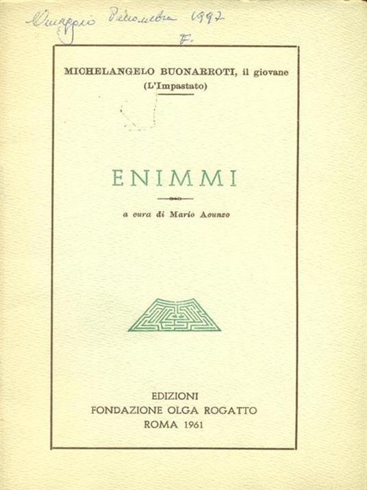 Enimmi - Mario Aounzo - copertina