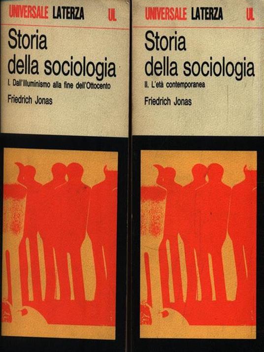 Storia della sociologia - Friedrich Jonas - copertina