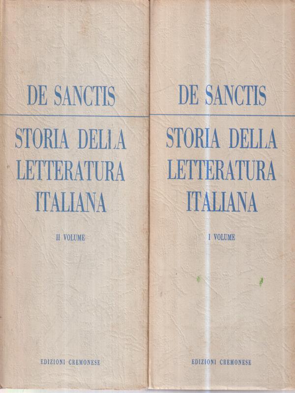 Storia della letteratura italiana 2 voll