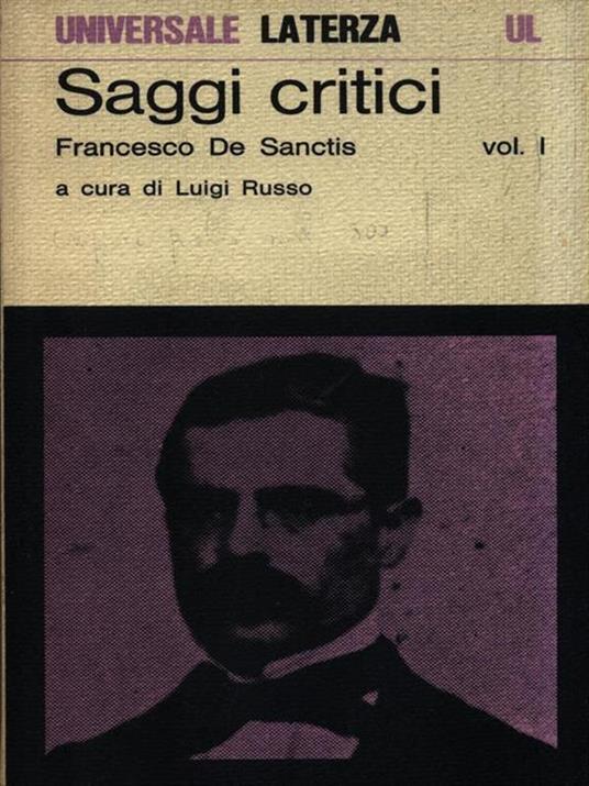 Scritti critici. Volume 1 - Francesco De Sanctis - copertina
