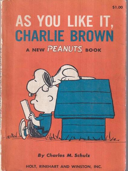 As you like Charlie Brown - Charles M. Schulz - copertina