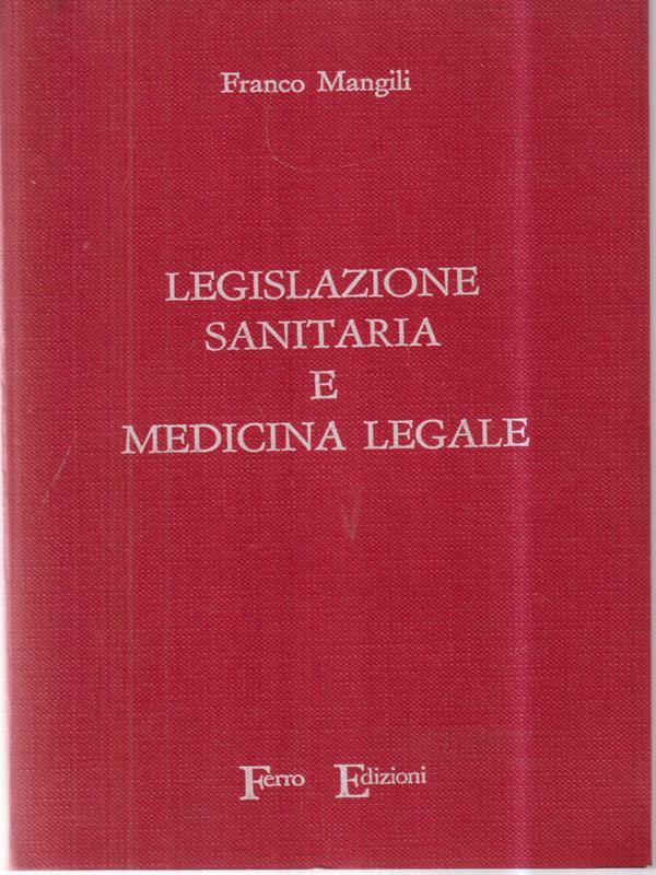 Legislazione sanitaria e medicina legale