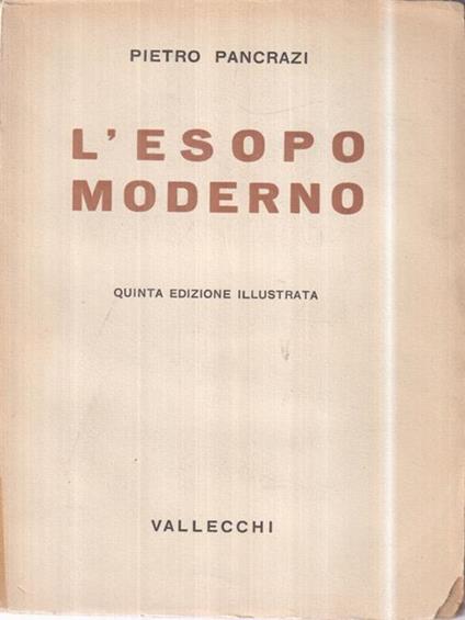L' Esopo moderno - Pietro Pancrazi - copertina