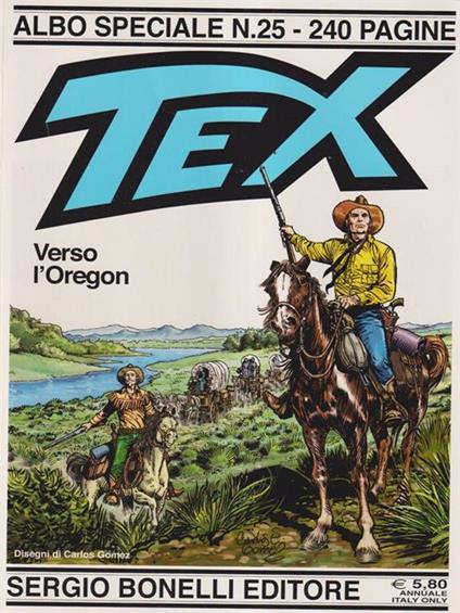 Tex. Albo speciale N. 25. Verso l'Oregon - copertina