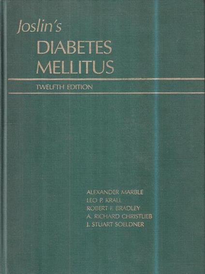 Jolin's diabetes mellitus -   - copertina