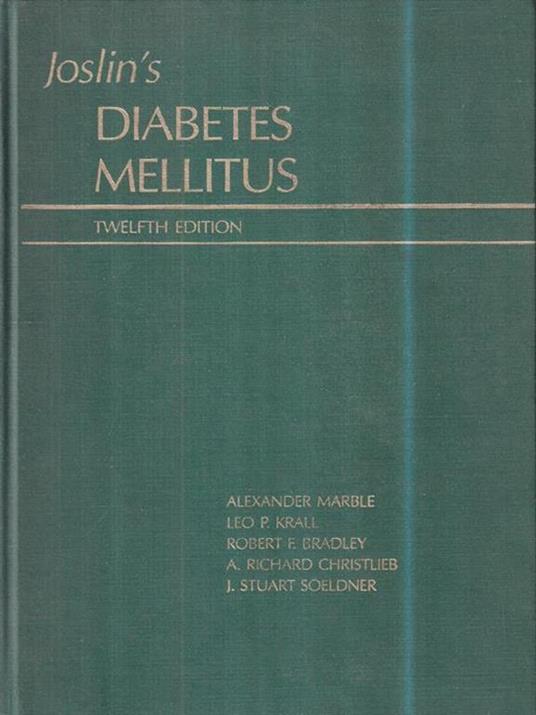 Jolin's diabetes mellitus -   - copertina