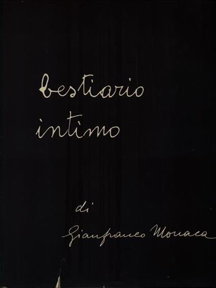 Bestiario intimo - Gianfranco Monaca - copertina