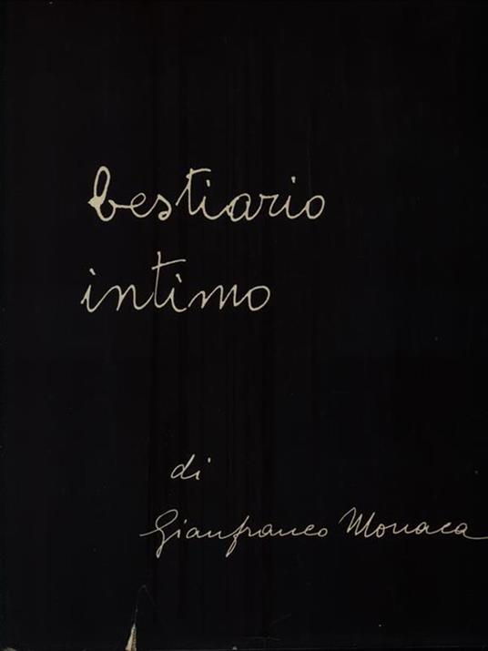 Bestiario intimo - Gianfranco Monaca - copertina