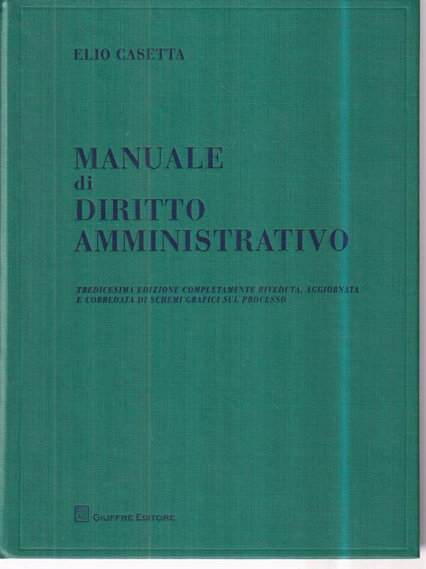 Manuale di diritto amministrativo