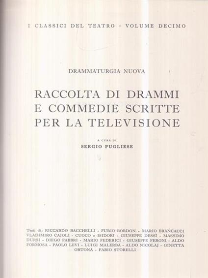 Raccolta di drammi e commedie scritte per la televisione - Sergio Pugliese - copertina