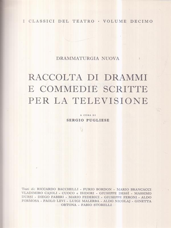 Raccolta di drammi e commedie scritte per la televisione