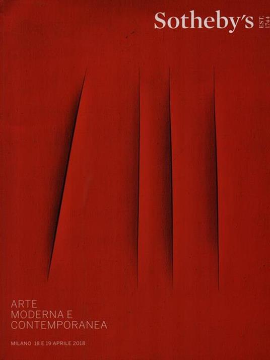 Arte moderna e contemporanea Asta 18-19 aprile 2018 - copertina