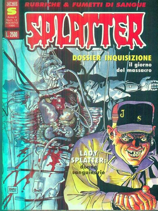 Splatter 14/agosto 1990 -   - copertina