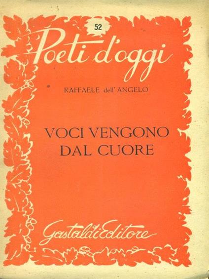Voci vengono dal cuore - Raffaele Dell'Angelo - copertina