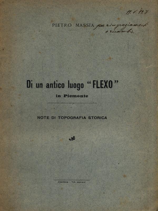 Di un antico luogo Flexo in Piemonte