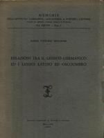 Relazioni tra il lessico germanico ed i lessici latino ed oscoumbro