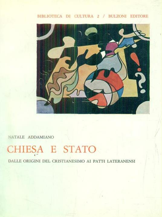 Chiesa e stato - Natale Addamiano - copertina