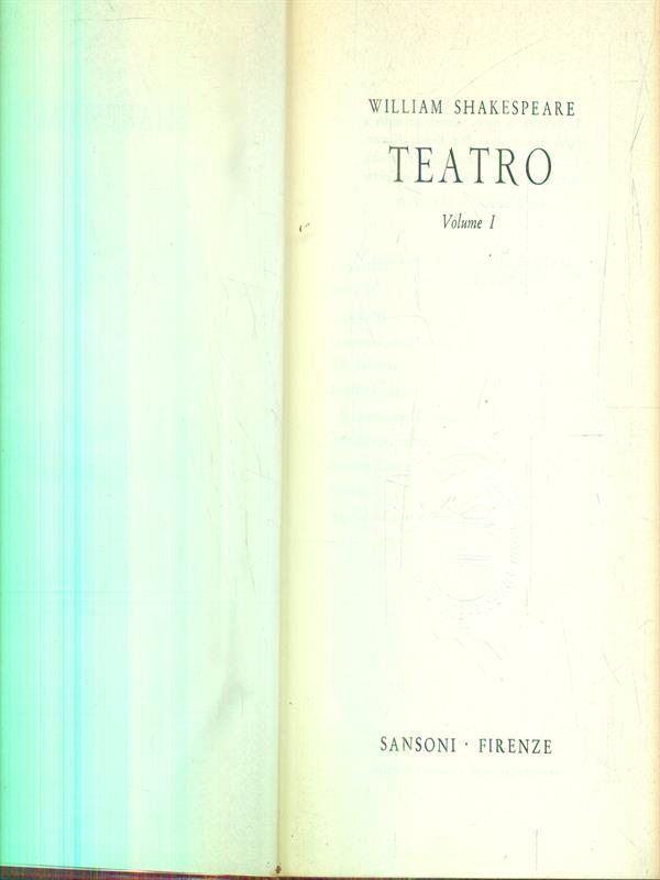 Teatro. Vol 1