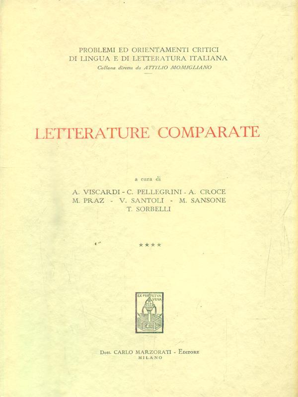 Letterature comparate. Vol 4