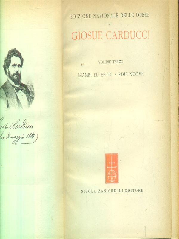 Giambi ed Epodi e rime nuove