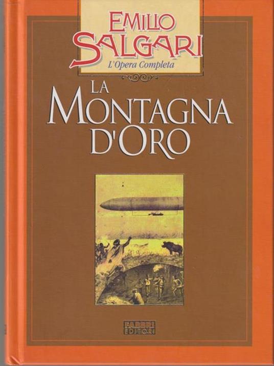 La montagna d'oro - Emilio Salgari - copertina