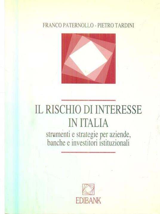 Il rischio d'interesse in Italia - Franco Paternollo - copertina