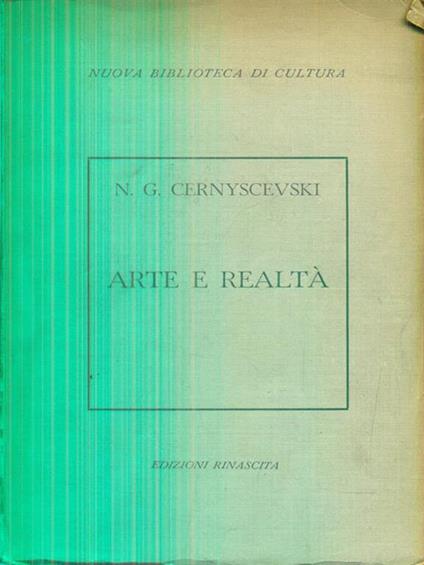 Arte e realtà - N. G. Cernyscevski - copertina